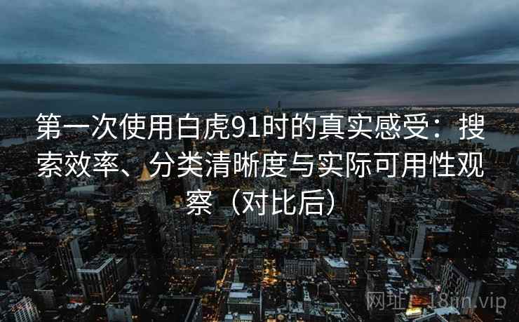 第一次使用白虎91时的真实感受：搜索效率、分类清晰度与实际可用性观察（对比后）