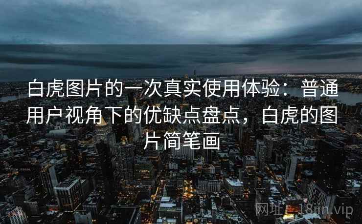 白虎图片的一次真实使用体验：普通用户视角下的优缺点盘点，白虎的图片简笔画