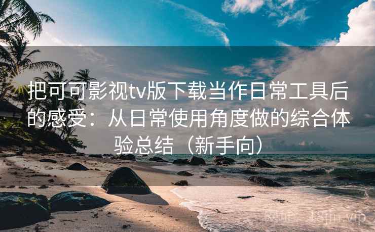 把可可影视tv版下载当作日常工具后的感受：从日常使用角度做的综合体验总结（新手向）