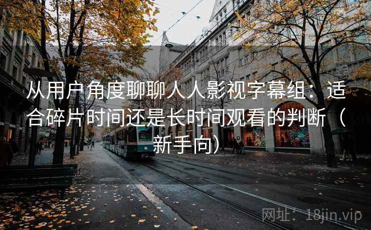 从用户角度聊聊人人影视字幕组：适合碎片时间还是长时间观看的判断（新手向）