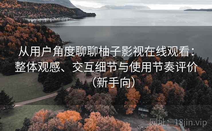 从用户角度聊聊柚子影视在线观看：整体观感、交互细节与使用节奏评价（新手向）
